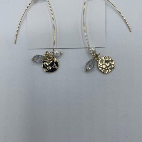 Style & Co Ml Titn Lgwire Hp Earrings - New With Tags - Picture 3 of 5